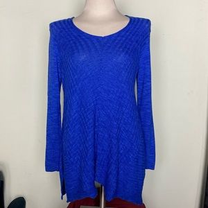 Beatrix Ost Royal Blue Ribbed Sweater